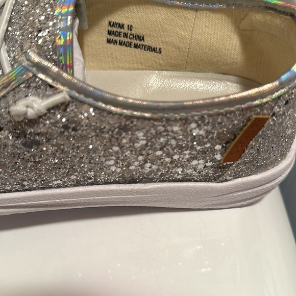 NWT Corky’s Iridescent New Glitter On Deck Shoes Size 10 - Picture 7 of 7